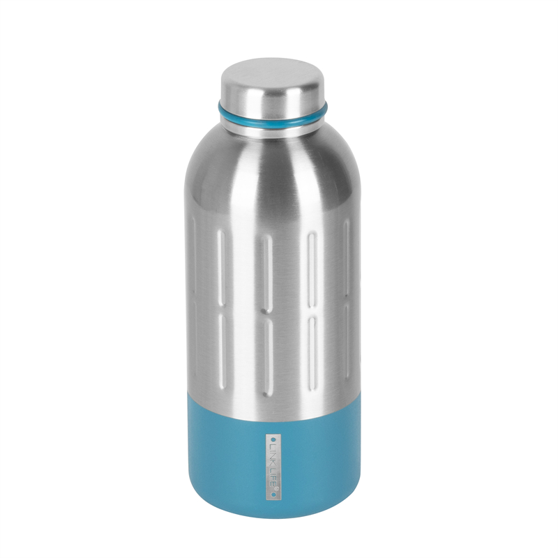 400ml s/s double wall vaccum flask – blue